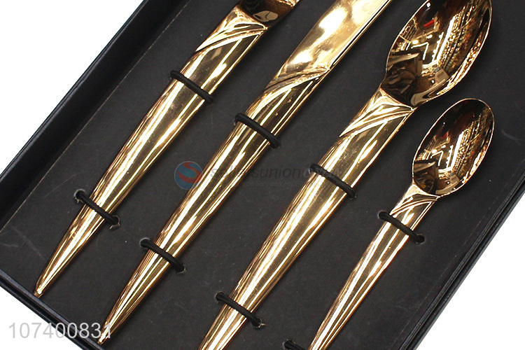 High-class upscale stainless steel tableware cutlery gift box