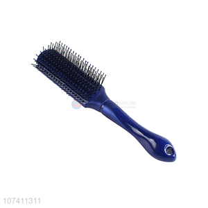 Popular products blue plastic straight panel comb hair styling brush