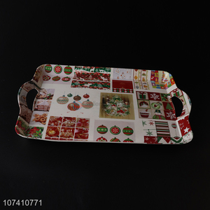 High quality christmas style handle serving tray