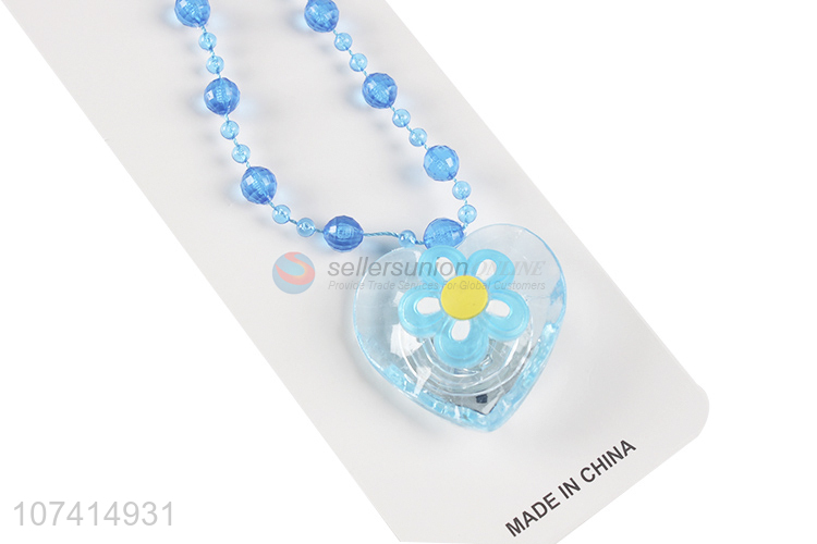 Wholesale Flashing Necklace Led Flashing Pendant Necklace For Kids Gifts