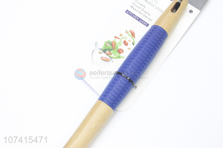 New Product Silicone Spaghetti Spatula With Bamboo Handle