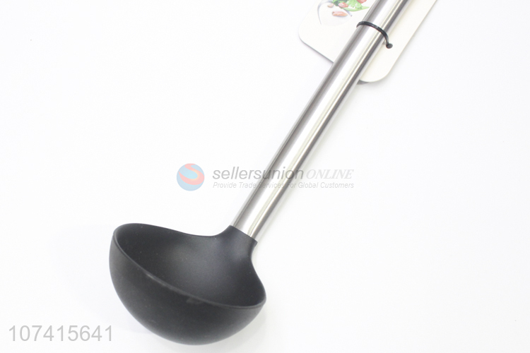 Wholesale Price Silicon Soup Ladle With Stainless Steel Long Handle