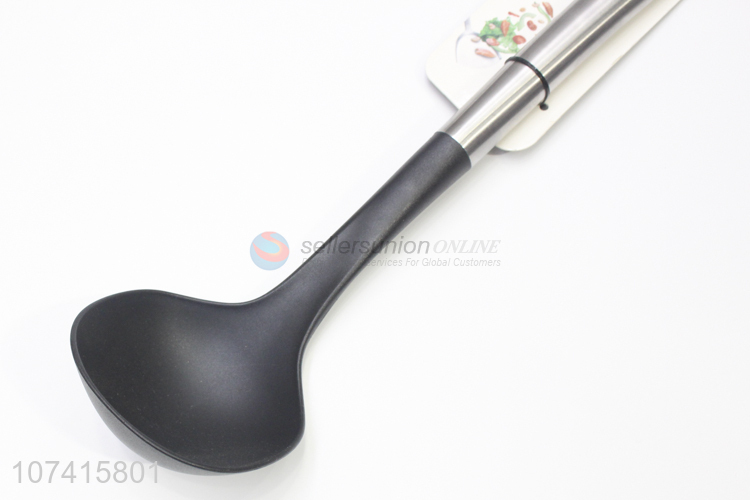 High Quality Kitchen Utensil Long Handle Nylon Soup Ladle