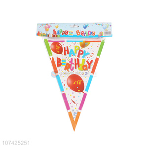 Wholesale paper bannners paper bunting flags for birthday party decoration