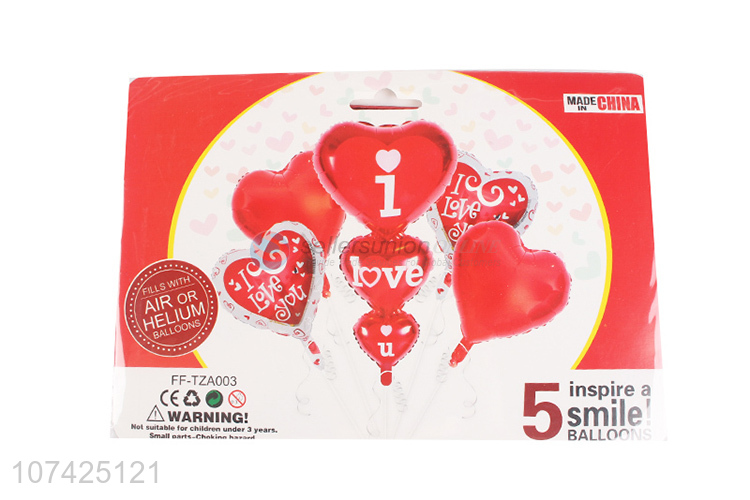 Good quality wedding anniversary event  heart balloon foil balloons