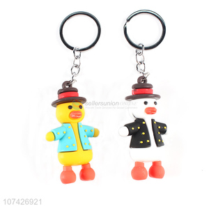 New Arrival Cartoon Keychain Soft PVC Key Ring