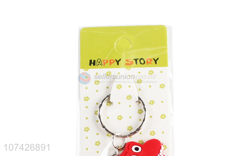 Hot Selling Colorful Cartoon Dinosaur Keychain Fashion Key Ring