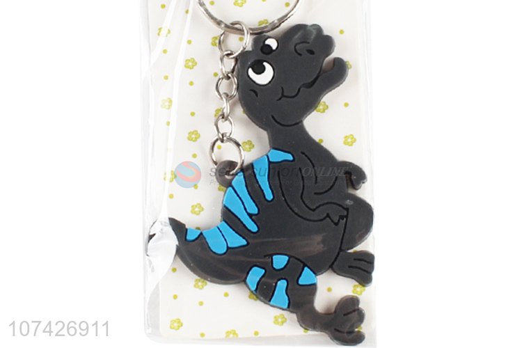 Popular Cartoon Colorful Dinosaur PVC Keychain Fashion Accessories