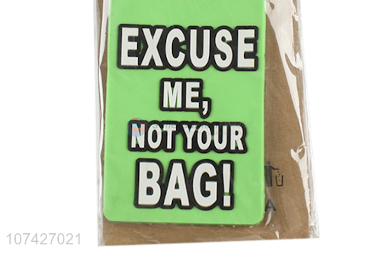 Good Quality PVC Luggage Tag Suitcase Tag