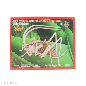 Good Sale Simulation Cricket Model 3D Wooden Puzzle Toy