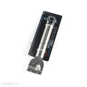 Wholesale multi-purpose stainless steel can opener soda water bottle opener