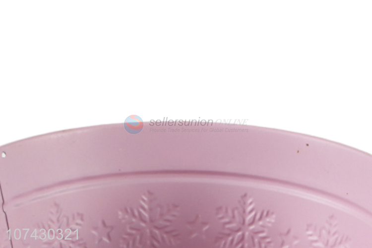 Good Quality Garden Decorative Snowflake Design Pink Flowerpot