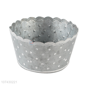 Low Price Outdoor Metal Flowerpot Planter Garden Decoration