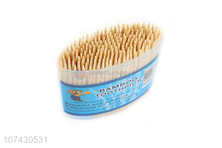 Premium Quality 200Pcs Disposable Natural Bamboo Toothpicks For Sale