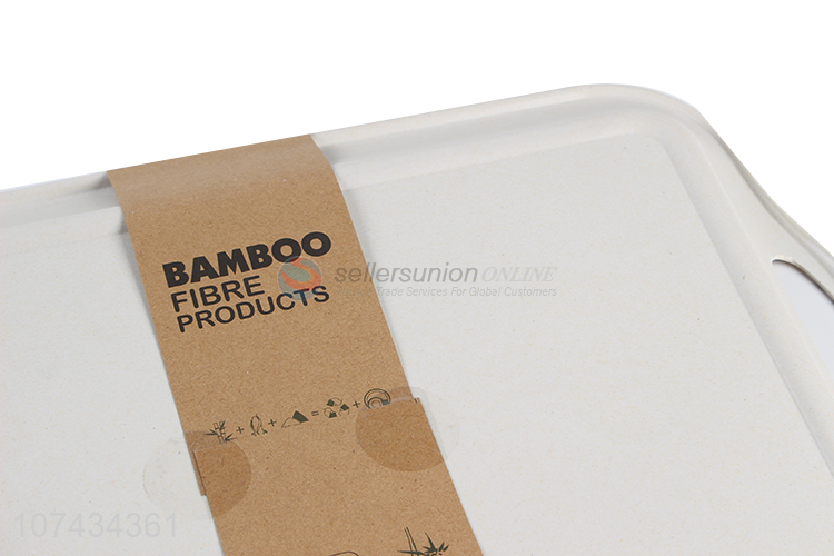 Wholesale Bamboo Fibre Tableware Rectangle Tray