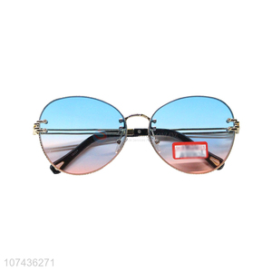 Top products metal frame uv 400 sunglasses gradient ladies sunglasses