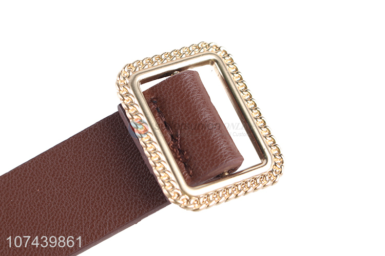 Low price women casual belt pu leather belts