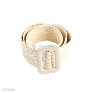 Factory direct sale wide ladies pu belt woven women pu belt