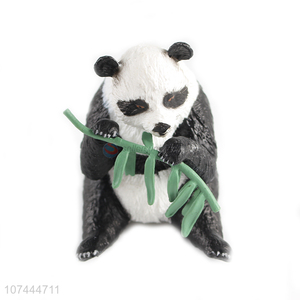 Popular products solid plastic animal toys pvc panda model toy