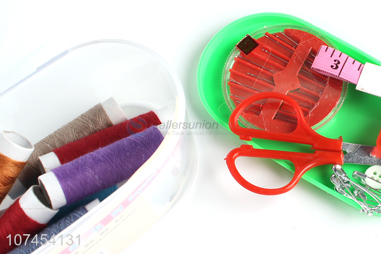 New Design Portable Plastic Sewing Box Sewing Kit