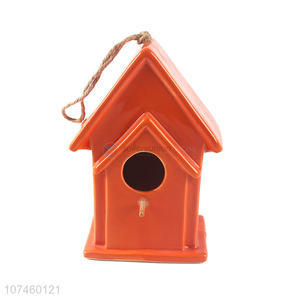 Wholesale Home Decoration Ceramic Bird House Porcelain Crafts