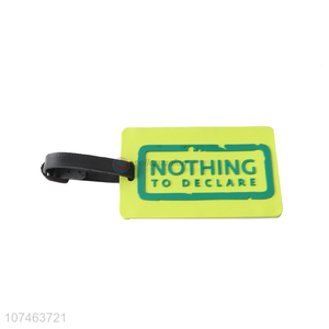 Factory wholesale PVC soft luggage tag luggage tag