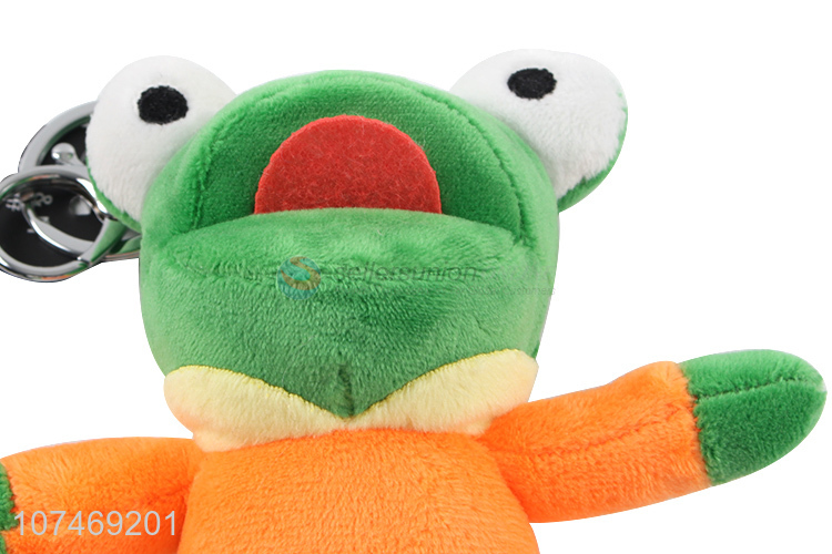 Reasonable Price Lovely Soft Plush Cute Animals Frog Keychain