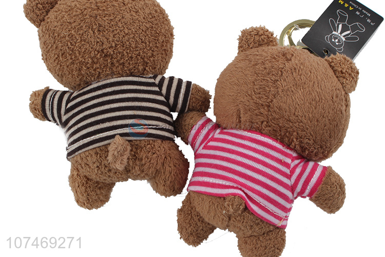 Wholesale Cheap Soft Plush Mini Animal Bear Toy Keychain