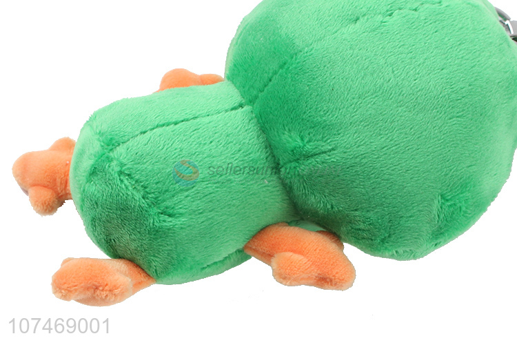 Contracted Design Plush Soft Cute Stuffed Frog Pendant Keychain