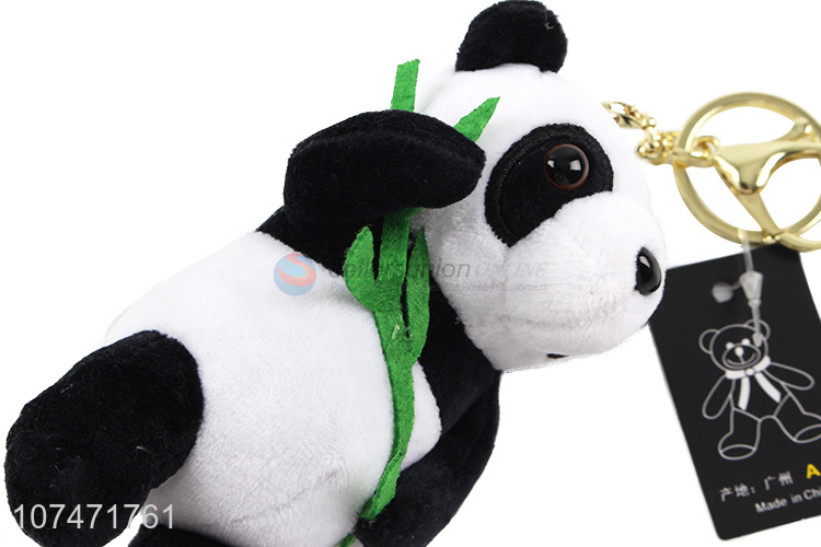 Good Quality Soft Cartoon Panda Plush Toy Key Chain