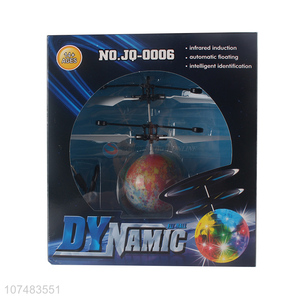 Factory price led flashing light infrared induction helicopter flying ball