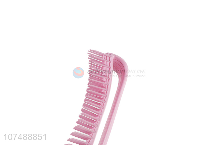 Unique Design Plastic Handheld Comb Fashion Hair Brush