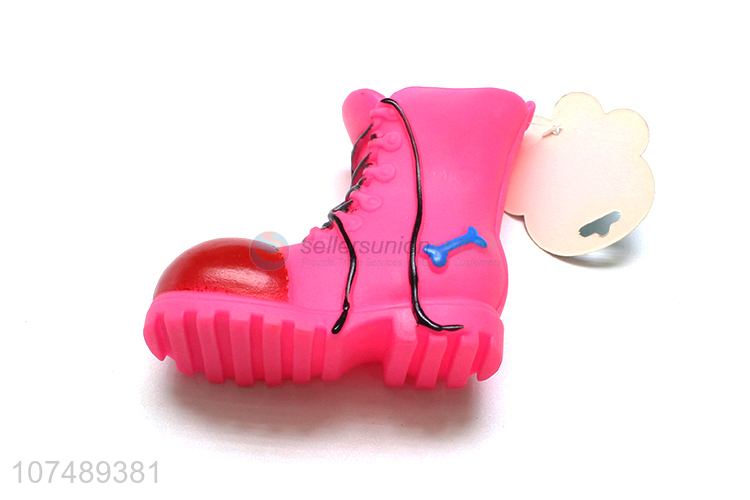 Creative Design Simulation Boot Shape Dog Chew Toy