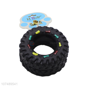 Delicate Design Plastic Tire Shape Pet Chew Toy