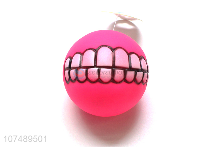 Unique Design Plastic Teeth Ball Pet Dog Interactive Toys