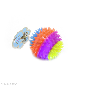 Promotional Colorful Dog Teeth Cleaning Chew Toy Ball Pet Toy