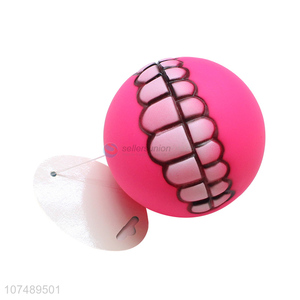 Unique Design Plastic Teeth Ball Pet Dog Interactive Toys