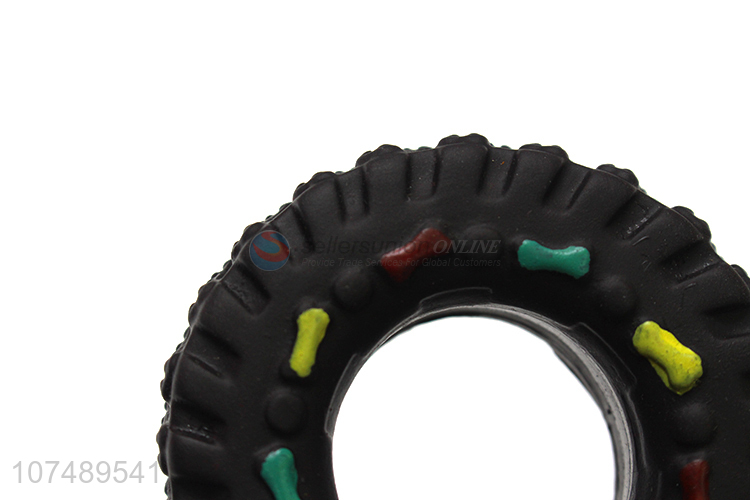 Delicate Design Plastic Tire Shape Pet Chew Toy