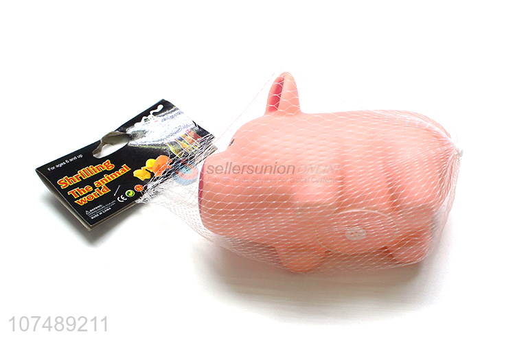 Cute Design Plastic Pig Pet Toy Squeaky Sound Toys