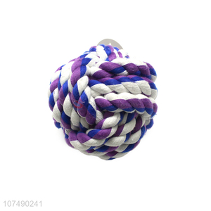 Good sale pet interactive toy rope ball dog chew toy