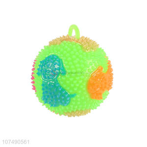 Most popular light up spiky ball interactive tpr chew toys for dog