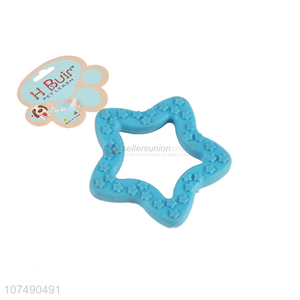 Latest arrival star shape interactive tpr chew toys for dog