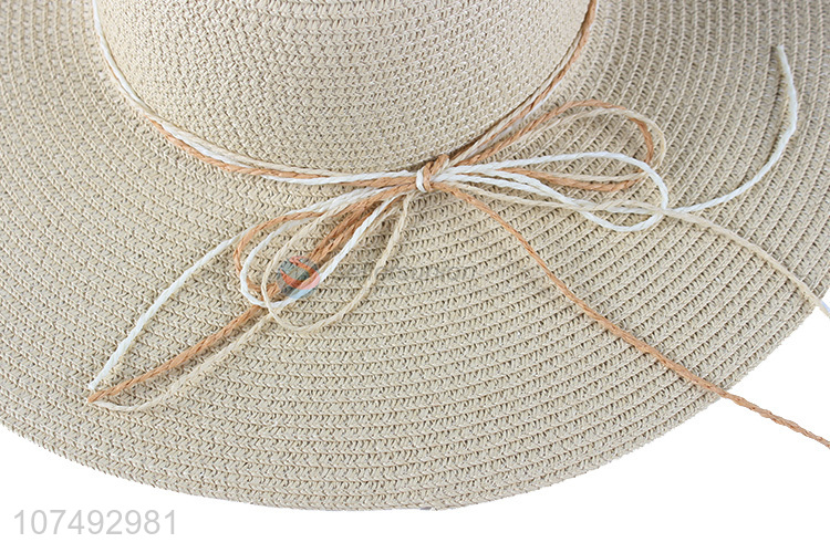 New Fashion Ladies Summer Outdoor Sun Hat Paper Straw Hat