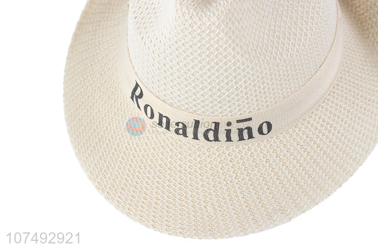 Suitable Price Adult Panama Hat Leisure Stylish Polyester Hat