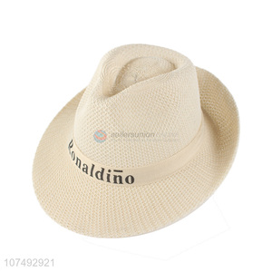 Suitable Price Adult Panama Hat Leisure Stylish Polyester Hat