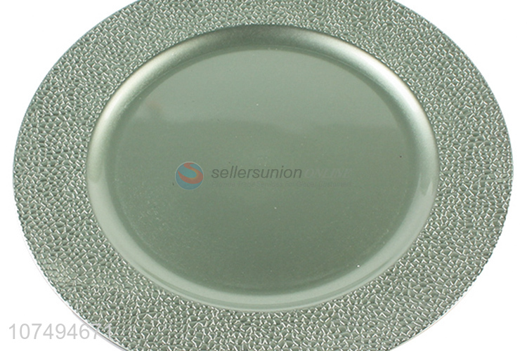 High quality eco-friendly round plastic plate dinner plate