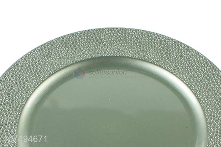 High quality eco-friendly round plastic plate dinner plate