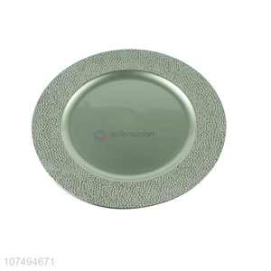 High quality eco-friendly round plastic plate dinner plate