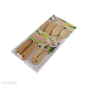 New products bamboo kitchen utensil set bamboo fork set