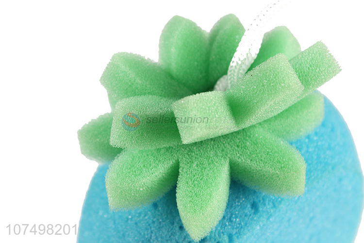 China manufacturer cute pineapple shape baby bath sponge toys